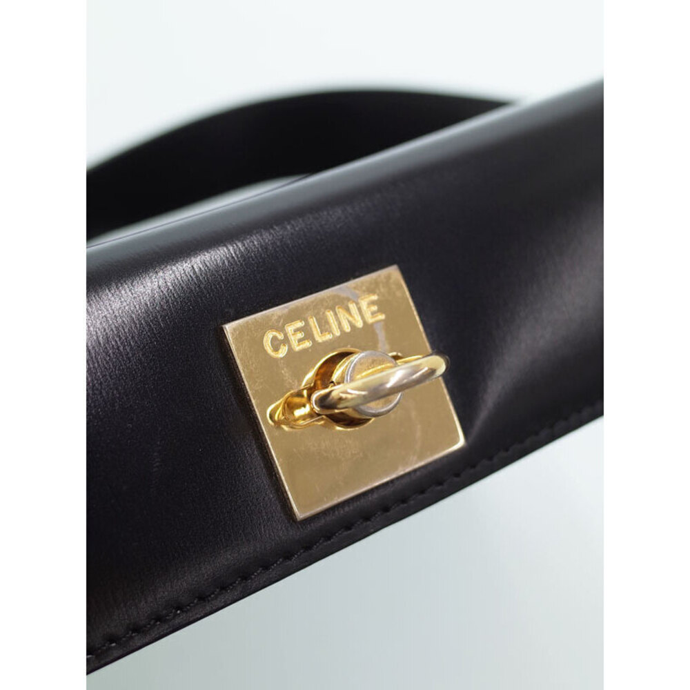 Celine Leather Shoulder Bag Semi - Picture 9 of 9